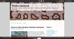 Desktop Screenshot of peintureaborigene.com